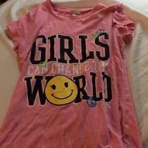 Pink short sleeve shirt from justice